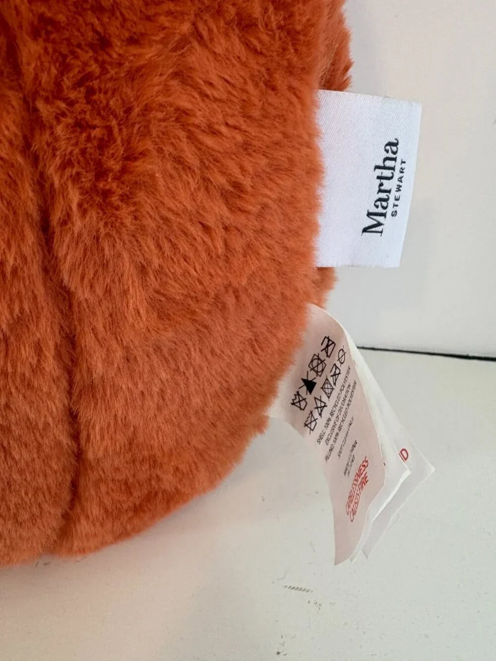 Martha Stewart Orange Pumpkin Throw Pillow